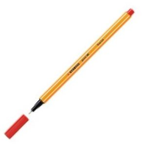 C/10 STABILO POINT 88 ROJO Nº40 PUNTA DE FIBRA 0,4MM.