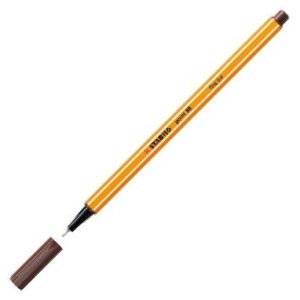C/10 STABILO POINT 88 MARRON Nº45 PUNTA DE FIBRA 0,4MM.