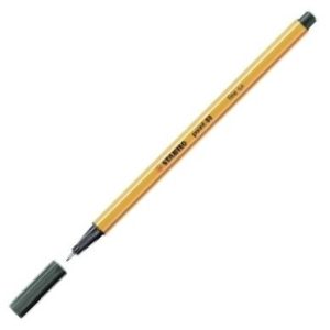 C/10 STABILO POINT 88 VERDE OLIVA Nº63 PUNTA DE FIBRA 0,4MM