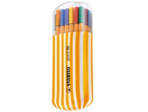 ESTUCHE 20 COLORES ZEBRUI STABILO POINT 88 PUNTA DE FIBRA