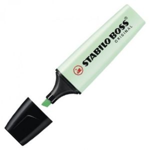 C/10 marcador fluorescente menta pastel stabilo boss 70/116