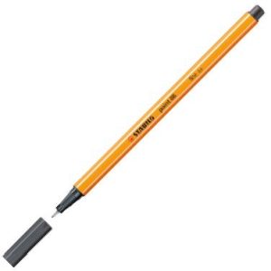 C/10 stabilo point 88 gris intenso nº97 punta de fibra 0,4m