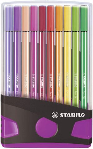 ESTUCHE 20 COLORES COLORPARADE STABILO PEN 68 PINK