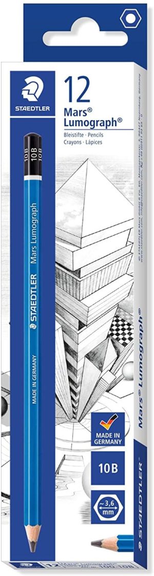 C/12 LAPIZ DE GRAFITO MARS LUMOGRAPH 100 10B