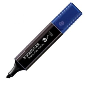 C/10 marcadores fluorescentes negro texsurfer classic pastel