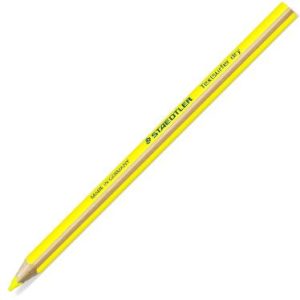 C/12 lápices fluorescentes Jumbo amarillo