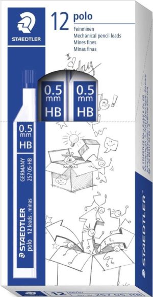 C/12 tubos 12 minas 0,5mm HB Polo