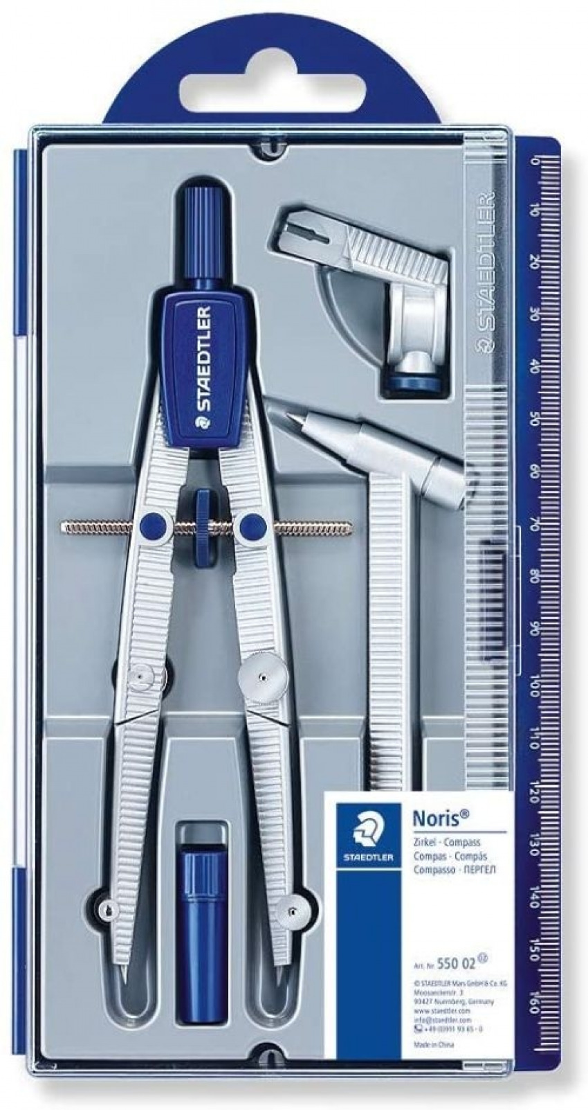 Estuche bigotera y alargadera + adaptador staedtler