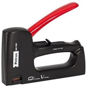 Grapadora petrus clavadora 295 top cuerpo de plastico con ajuste de potencia grapa universal 530