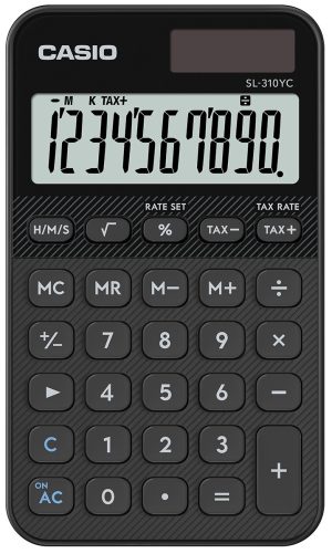 Calculadora bolsillo sl-310yc-bk color negro