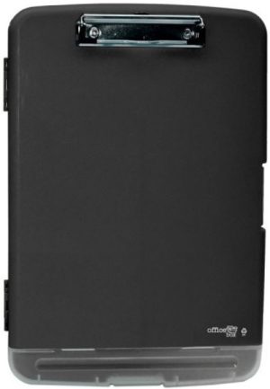 CARPETA PORTADOCUMENTOS A4+ CON PINZA NEGRO 360X240X30 MM