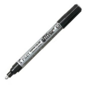 c/12 rotulador super color sc plata permanente punta m