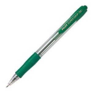 C/12 BOLIGRAFO SUPERGRIP VERDE PUNTA 1,0MM