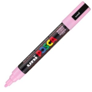Marcador uni-posca pc5m color rosa claro punta 1.8-2.5mm