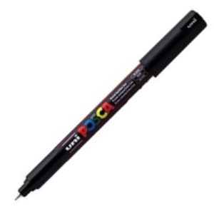 MARCADOR UNI-POSCA PC1MR COLOR NEGRO PUNTA 0,7MM