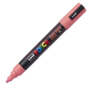 MARCADOR UNI-POSCA PC5M COLOR ROSA CORAL 1.8-2.5MM