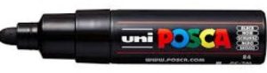 Marcador uni-posca pc7m color negro punta 4,5-5,5mm