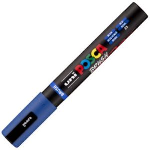 MARCADOR UNI-POSCA BRUSH PUNTA 1-4MM PC-5BR COLOR AZUL