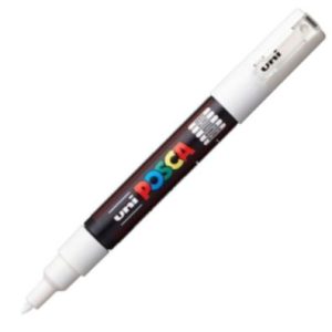 MARCADOR UNI-POSCA PC1M COLOR BLANCO PUNTA 0,7MM PC1M01