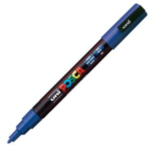 Marcador uni posca pc3m color azul 0,9-1.3mm