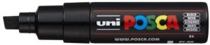Marcador uni-posca pc8k color negro punta 8,0mm