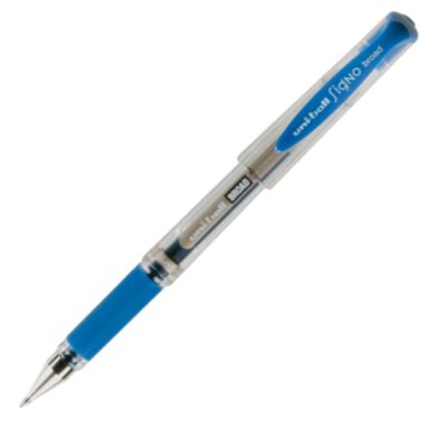 C/12 boligrafos uni-ball signo broad azul oscuro 1mm