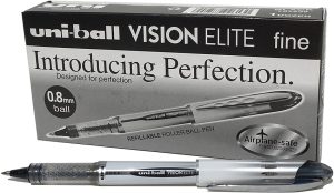 C/12 ROLLERBALL TINTA GEL UB-200 VISION ELITE 0,8MM NEGRO