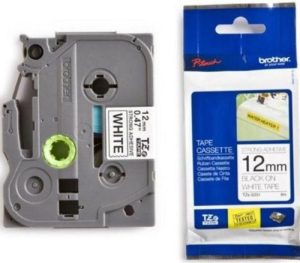 CINTA ROTULADORA BROTHER TZEFX231 BLANCO/NEGRO