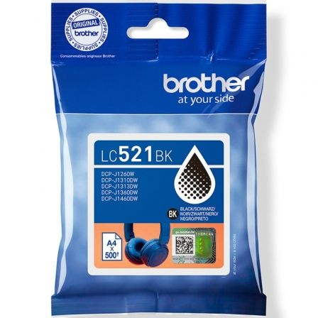 CARTUCHO DE TINTA ORIGINAL BROTHER LC521BK NEGRO