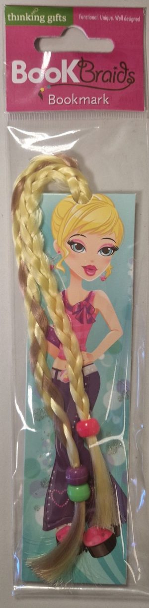 MARCAPAGINAS MODELO RUBIA CON TRENZAS