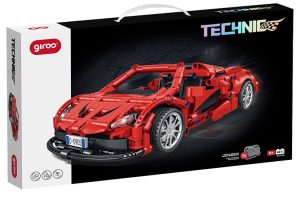 COCHE DE CARRERAS TECHNIC CON PULLBACK ROJO