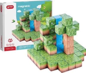 JUEGO MAGNETICO EL BOSQUE 64 CUBOS GIROS
