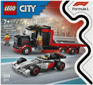 CAMION DE EXPOSICION DE F1 CON COCHE AUDI DE F1 LEGO CITY