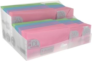 DISPLAY 250 SOBRES V-LOCK SURTIDO BLUSH FORMATOS SURTIDOS