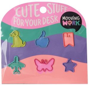 BLISTER 6 CLIPS CON FORMAS MAW MANIA SURTIDOS