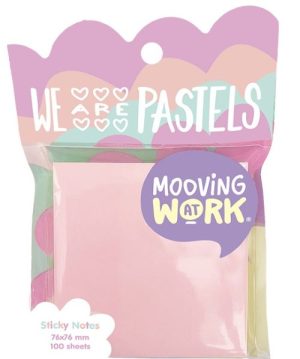 BLISTER NOTAS ADHESIVAS PASTEL 76X76 100H MAW MANIA SURTIDO