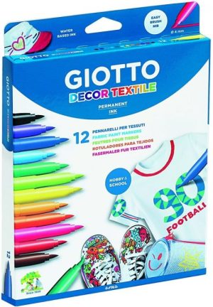 ESTUCHE 12 ROTULADORES DECOR TEXTILE GIOTTO