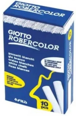 CAJA 10 TIZAS BLANCAS ROBERCOLOR