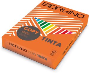 PAQUETE A4 500H 80G FABRIANO COLORE NARANJA INTENSO