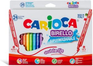 ESTUCHE 24 ROTULADORES DOBLE PUNTA CARIOCA BIRELLO