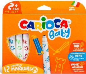 Estuche 12 rotuladores baby marker 2+ colores surtidos