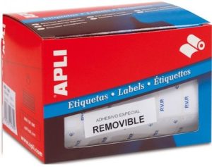 ROLLO ETIQUETAS BLANCAS 16X22 PVP REMOVIBLE APLI