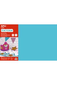 BLISTER 5 LAMINAS GOMA EVA AZUL CLARO 40X60 2MM APLI