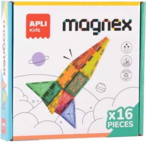 Juego de construcción magnético 16 piezas magnex