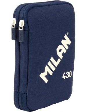 Plumier 2 pisos con contenido milan 430 since 1918 color azul