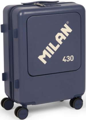 Maleta cabina rigida 55 cm. milan 430 since 1918, color azul