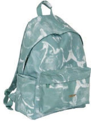 MOCHILA ESCOLAR CLASICA 2 CREMALLERAS 22L SERIE LAVA VERDE