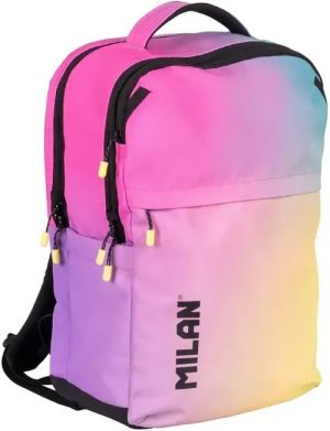 Mochila 5 cremalleras 25l. colección Sunset negra