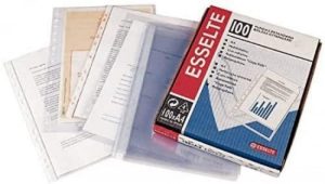 C/100 fundas portadocumentos a4 multitaladro pp 80 micras cristal con refuerzo