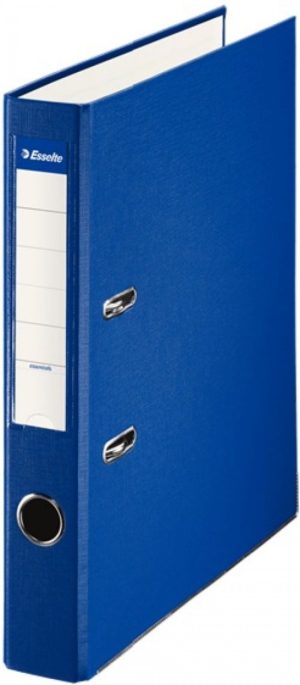 Archivador palanca folio 50mm cartón forrado plastico color azul
